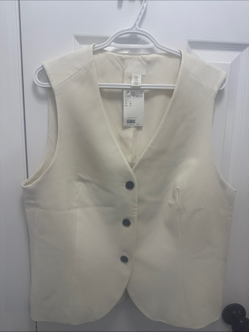 H&M Cream Women's Jacket/Coat